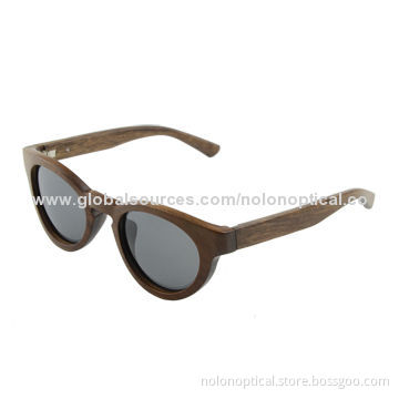Wholesale Sandalwood Sunglasses with polarized UV400 production lens, OEM/ODM available